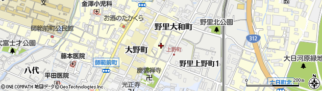 兵庫県姫路市野里大和町周辺の地図