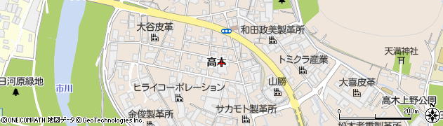 兵庫県姫路市花田町高木1周辺の地図