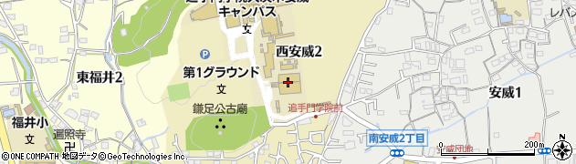 追手門学院大学　茨木安威キャンパス　体育館周辺の地図