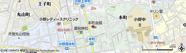 兵庫県小野市本町30周辺の地図