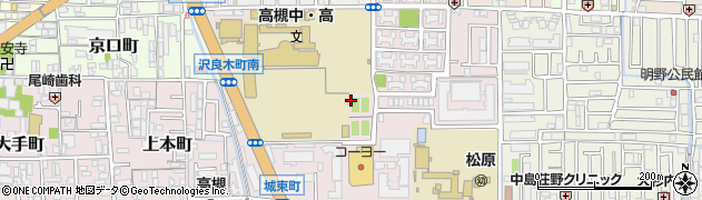 大阪府高槻市沢良木町周辺の地図