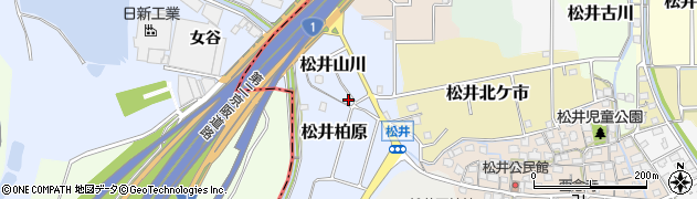 京都府京田辺市松井山川3周辺の地図