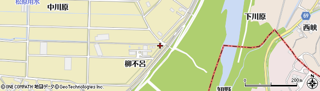 愛知県豊川市豊津町（柳不呂）周辺の地図