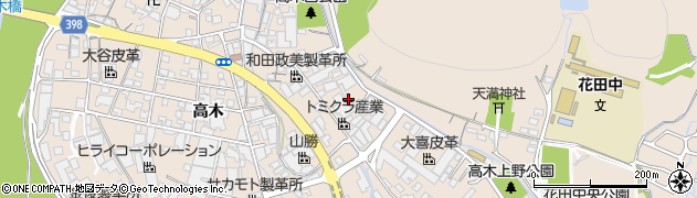 兵庫県姫路市花田町高木215周辺の地図
