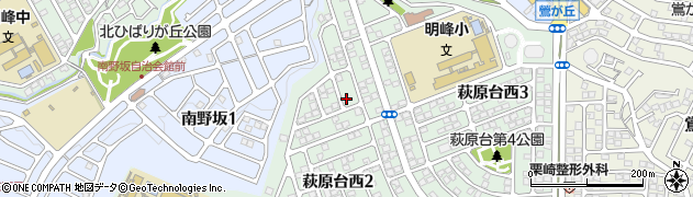 萩原台タワー公園周辺の地図