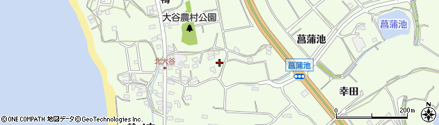 愛知県常滑市大谷菖蒲池151周辺の地図