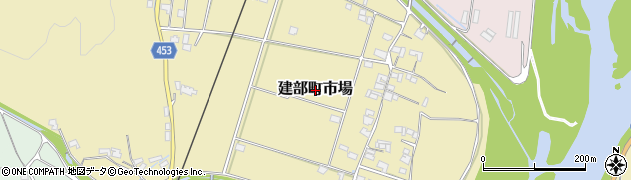岡山県岡山市北区建部町市場周辺の地図