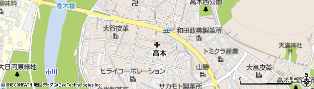 兵庫県姫路市花田町高木15周辺の地図