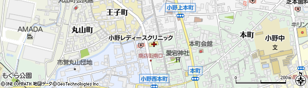 兵庫県小野市本町258周辺の地図