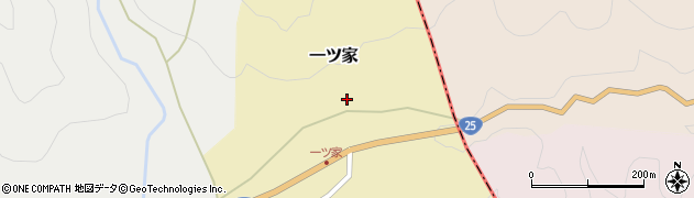 三重県伊賀市一ツ家周辺の地図