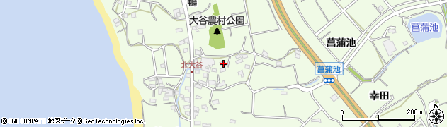 愛知県常滑市大谷菖蒲池160周辺の地図
