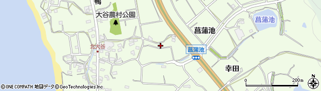 愛知県常滑市大谷菖蒲池319周辺の地図