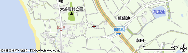 愛知県常滑市大谷菖蒲池320周辺の地図