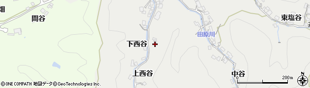 京都府宇治田原町（綴喜郡）湯屋谷（上西谷）周辺の地図