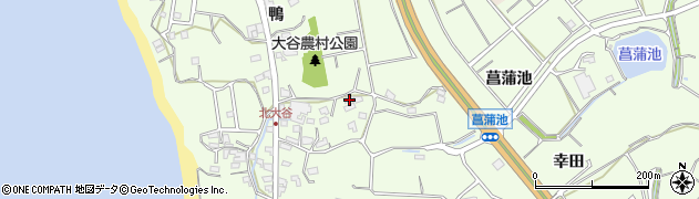 愛知県常滑市大谷菖蒲池162周辺の地図