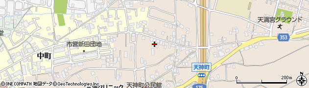 兵庫県小野市天神町1176-2周辺の地図