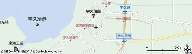 静岡県西伊豆町（賀茂郡）宇久須（浜）周辺の地図