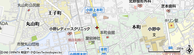 兵庫県小野市本町5周辺の地図