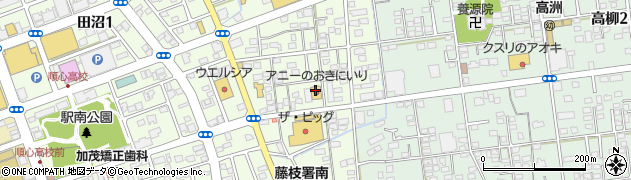 株式会社京丸　クリーニング事業部シルキイ田沼店周辺の地図