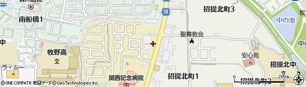 大阪府枚方市西招提町2239周辺の地図