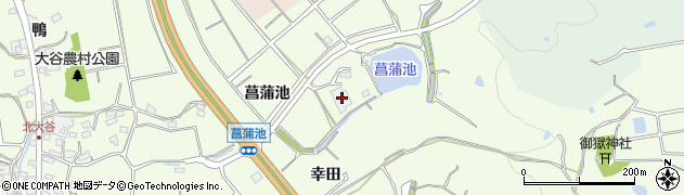 愛知県常滑市大谷菖蒲池353周辺の地図
