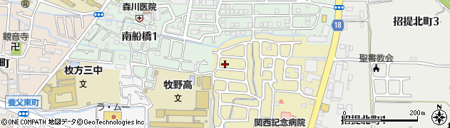 大阪府枚方市西招提町1173周辺の地図