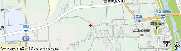 兵庫県たつの市誉田町広山341周辺の地図