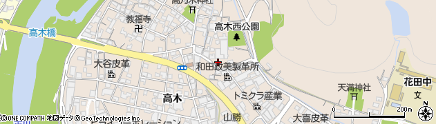 兵庫県姫路市花田町高木235周辺の地図