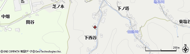 京都府宇治田原町（綴喜郡）湯屋谷（下西谷）周辺の地図