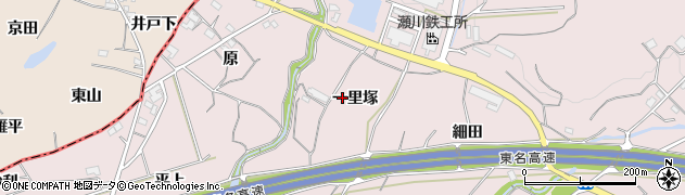 愛知県豊橋市石巻西川町（一里塚）周辺の地図