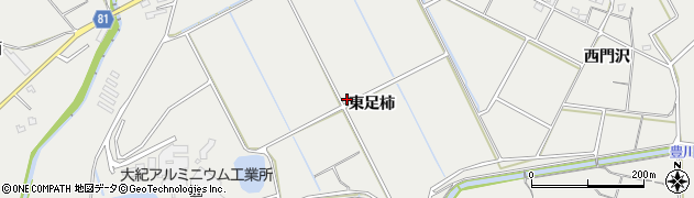 愛知県新城市富岡（東足柿）周辺の地図