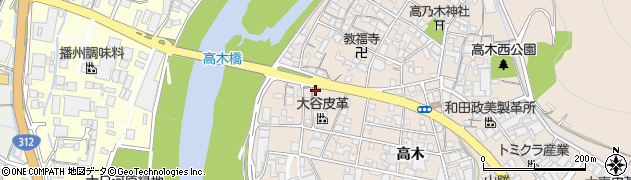 兵庫県姫路市花田町高木2周辺の地図