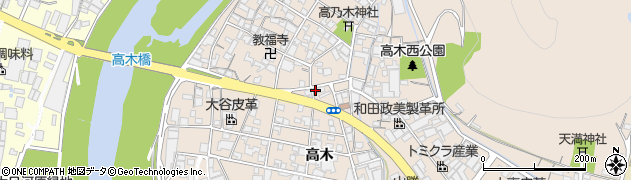 兵庫県姫路市花田町高木360周辺の地図