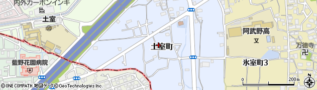 大阪府高槻市土室町周辺の地図