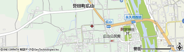 兵庫県たつの市誉田町広山369周辺の地図