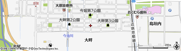 京都府城陽市寺田（大畔）周辺の地図