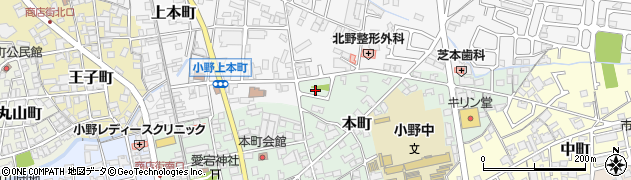 兵庫県小野市本町576周辺の地図