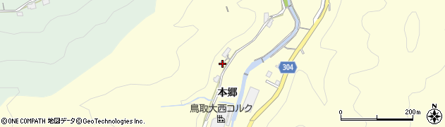 島根県浜田市内村町本郷97周辺の地図