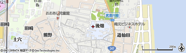 愛知県武豊町（知多郡）後畑周辺の地図