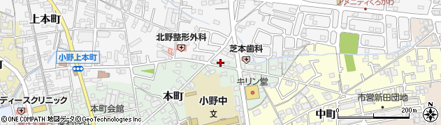 兵庫県小野市本町640周辺の地図