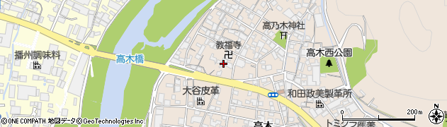 兵庫県姫路市花田町高木430周辺の地図