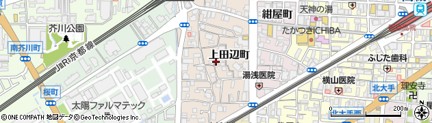 大阪府高槻市上田辺町周辺の地図