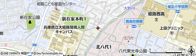 兵庫県姫路市八代宮前町1周辺の地図