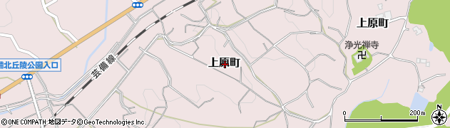 広島県庄原市上原町周辺の地図