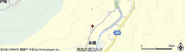 島根県浜田市内村町本郷93周辺の地図