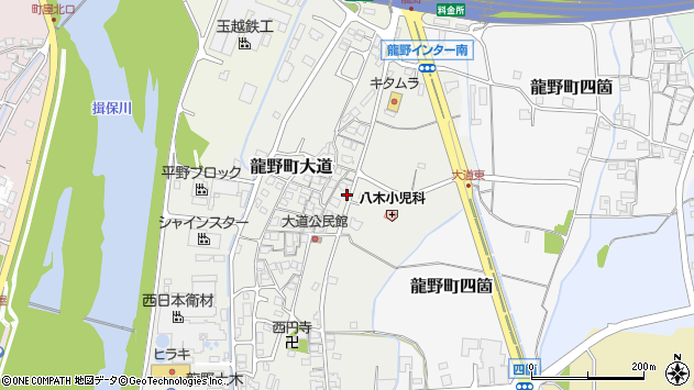 〒679-4169 兵庫県たつの市龍野町大道の地図