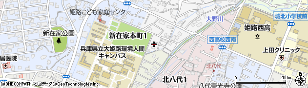 兵庫県姫路市八代宮前町3周辺の地図