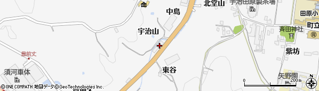 京都府綴喜郡宇治田原町郷之口東谷1周辺の地図