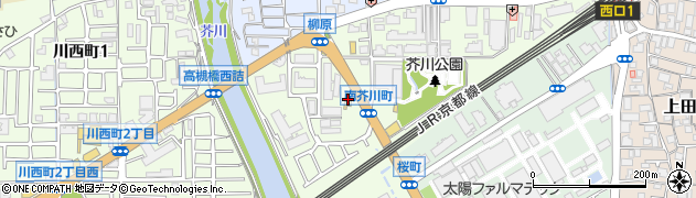 ラーメン横綱 高槻店周辺の地図