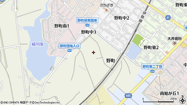 〒510-0202 三重県鈴鹿市野町の地図
